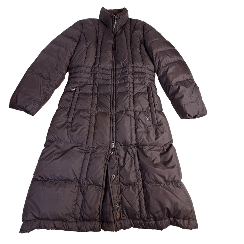 Fuchs Schmitt Down Puffer Coat – Women's 8 Brown Long Maxi Full Zip